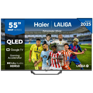 TV Haier 55" H55S80FUX QLED Smart Google 4K HDR